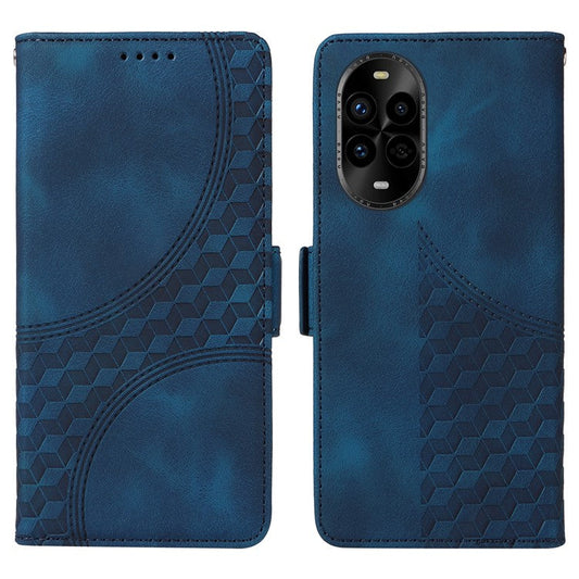 For Huawei nova 13 Pro 5G Case PU Leather Phone Cover Rhombus Starry Imprinted - Blue
