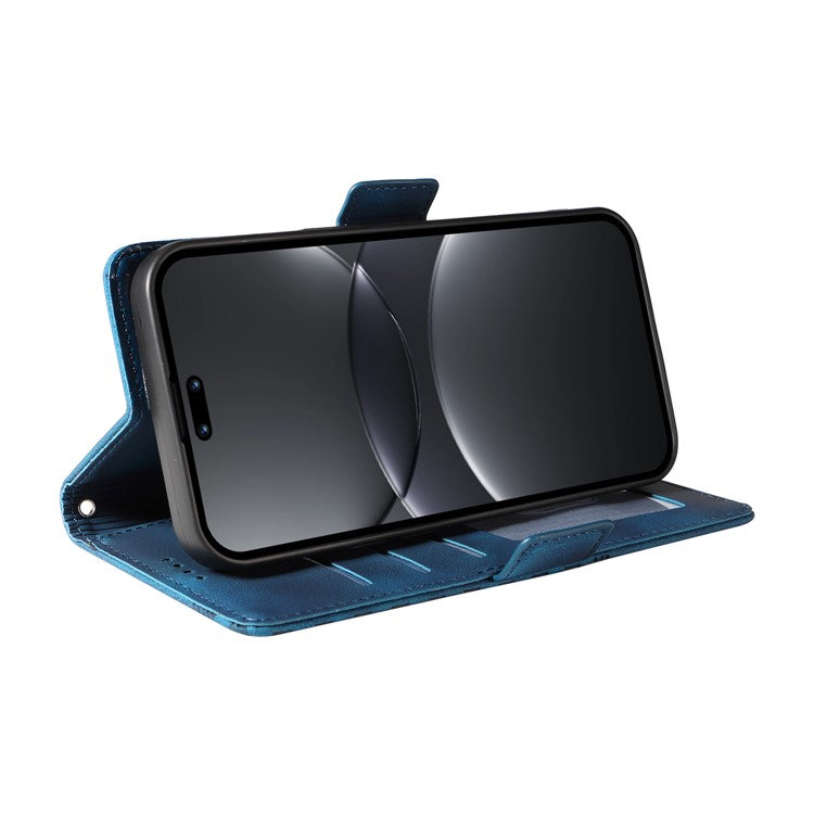 For Huawei nova 13 Pro 5G Case PU Leather Phone Cover Rhombus Starry Imprinted - Blue