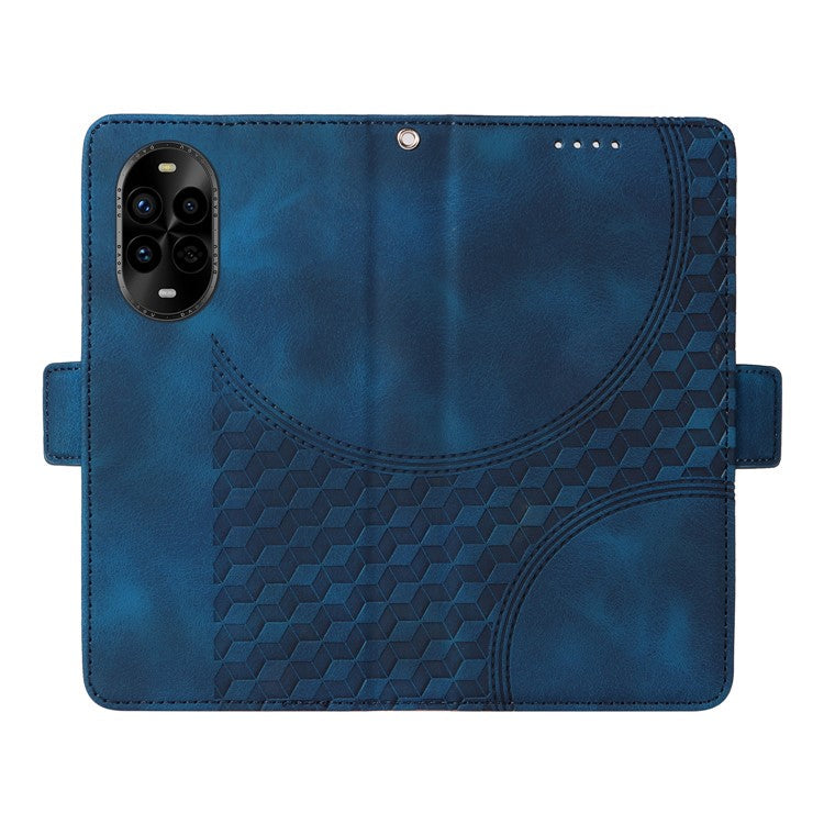 For Huawei nova 13 Pro 5G Case PU Leather Phone Cover Rhombus Starry Imprinted - Blue