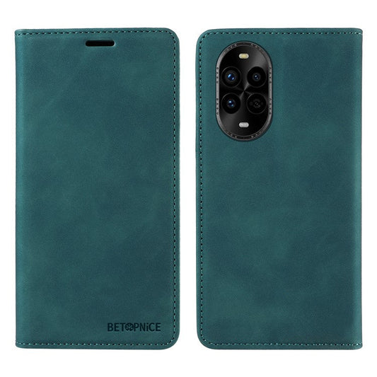 BETOPNICE 003 For Huawei nova 13 Pro 5G Wallet Case Leather Phone Cover with Stand - Green