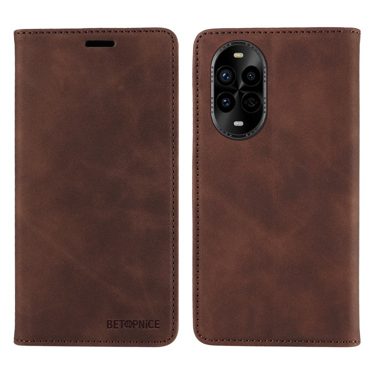 BETOPNICE 003 For Huawei nova 13 Pro 5G Wallet Case Leather Phone Cover with Stand - Brown