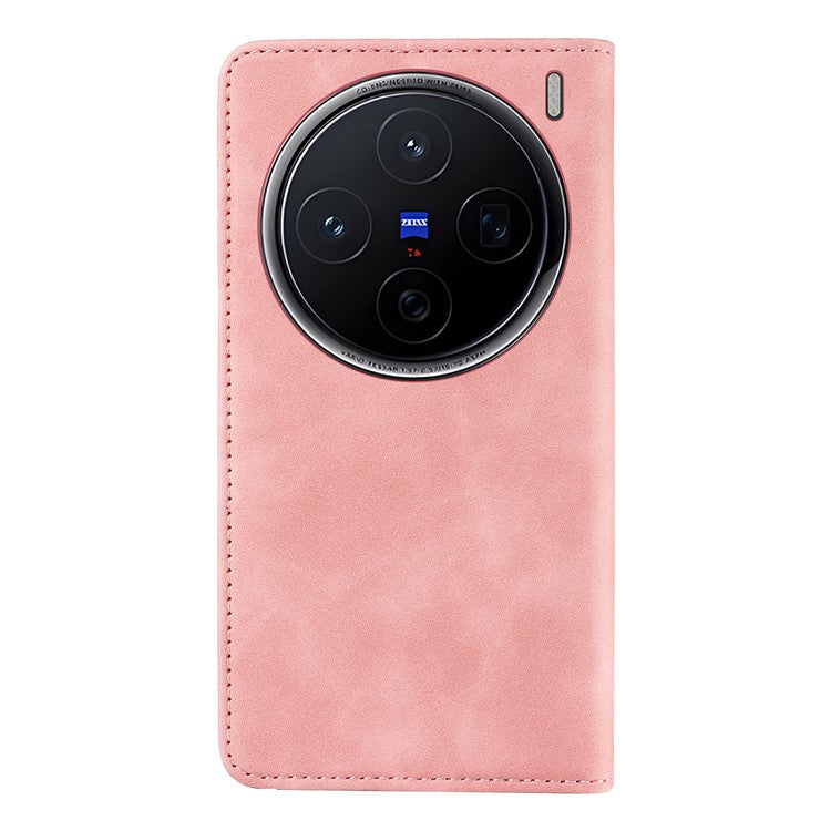 BETOPNICE 003 For vivo X200 5G Wallet Case Leather Phone Cover with Stand - Pink