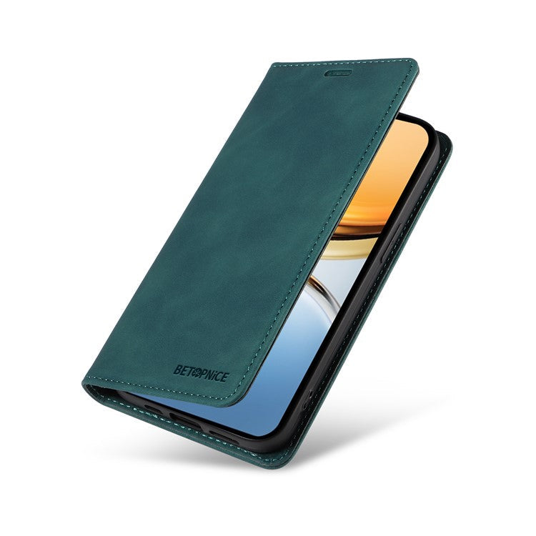 BETOPNICE 003 For vivo Y300 Pro 5G Wallet Case Leather Phone Cover with Stand - Green