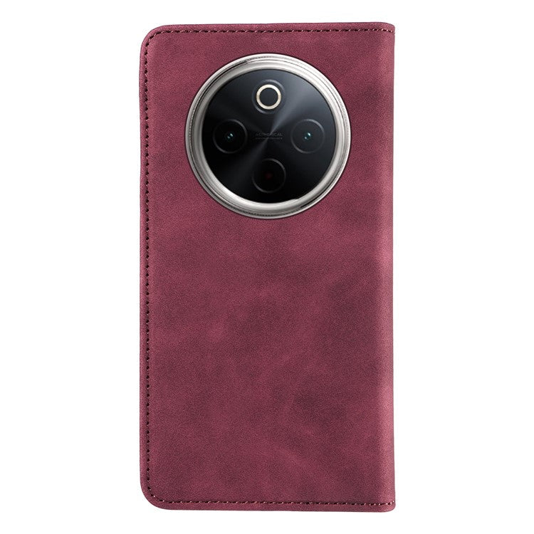 BETOPNICE 003 For vivo Y300 Pro 5G Wallet Case Leather Phone Cover with Stand - Red