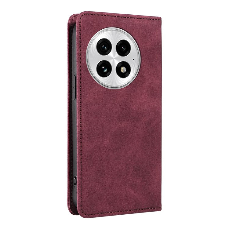 BETOPNICE 003 For OnePlus 13 Wallet Case Leather Phone Cover with Stand - Red