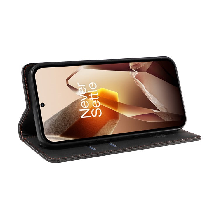 BETOPNICE 003 For OnePlus 13 Wallet Case Leather Phone Cover with Stand - Black