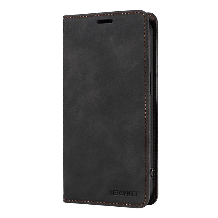 BETOPNICE 003 For OnePlus 13 Wallet Case Leather Phone Cover with Stand - Black