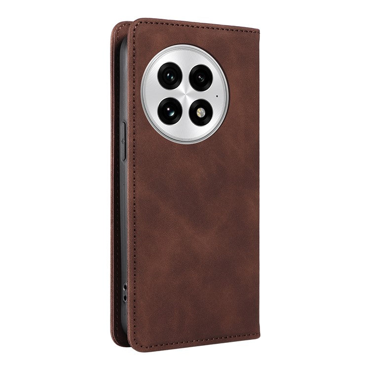 BETOPNICE 003 For OnePlus 13 Wallet Case Leather Phone Cover with Stand - Brown