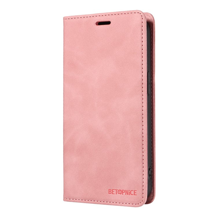 BETOPNICE 003 For OnePlus 13 Wallet Case Leather Phone Cover with Stand - Pink