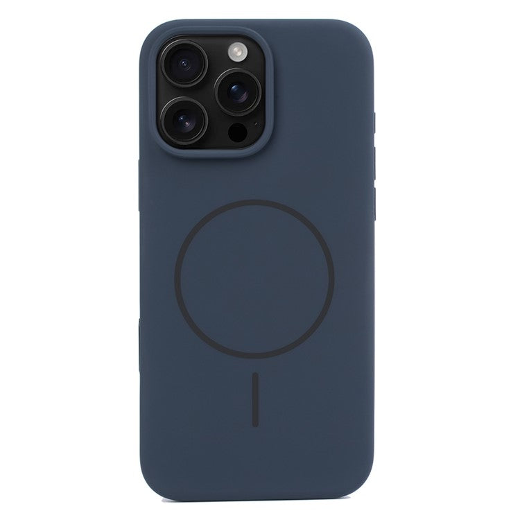 For iPhone 16 Pro Case Compatible with MagSafe Liquid Silicone Phone Back Cover with Camera Button - Black