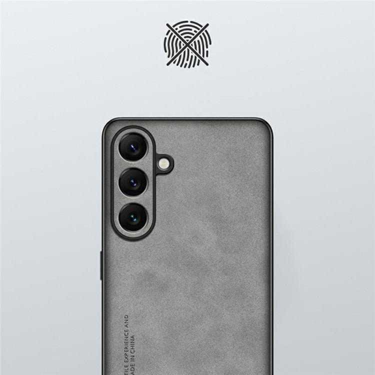 For Samsung Galaxy A26 5G Case Suede Leather Texture TPU + PU Phone Back Cover - Brown