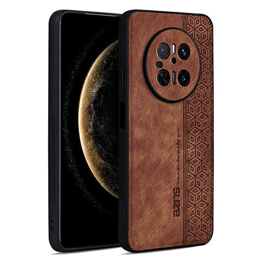 AZNS For Huawei Mate 70 Case Protective PU Leather Covered TPU Phone Shell - Brown