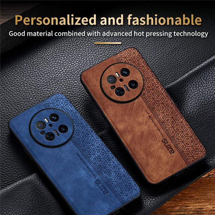 AZNS For Huawei Mate 70 Case Protective PU Leather Covered TPU Phone Shell - Brown