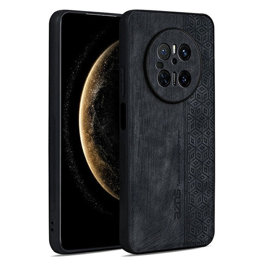 AZNS For Huawei Mate 70 Case Protective PU Leather Covered TPU Phone Shell - Black