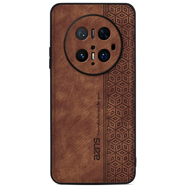 AZNS For Huawei Mate 70 Pro Case Protective PU Leather Covered TPU Phone Shell - Brown