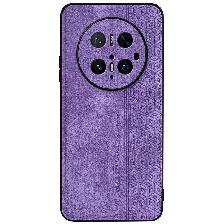 AZNS For Huawei Mate 70 Pro Case Protective PU Leather Covered TPU Phone Shell - Purple