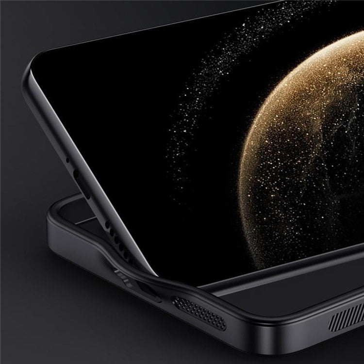 For Huawei Mate 70 Pro+ / Mate 70 Pro Case Wood Texture PU Leather Coated PC TPU Phone Cover - Black