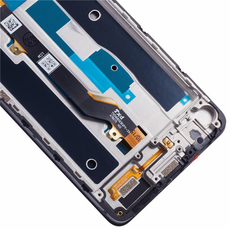 For TECNO Pova 5 4G LH7n Grade C LCD Screen and Digitizer Assembly + Frame Part (Without Logo)