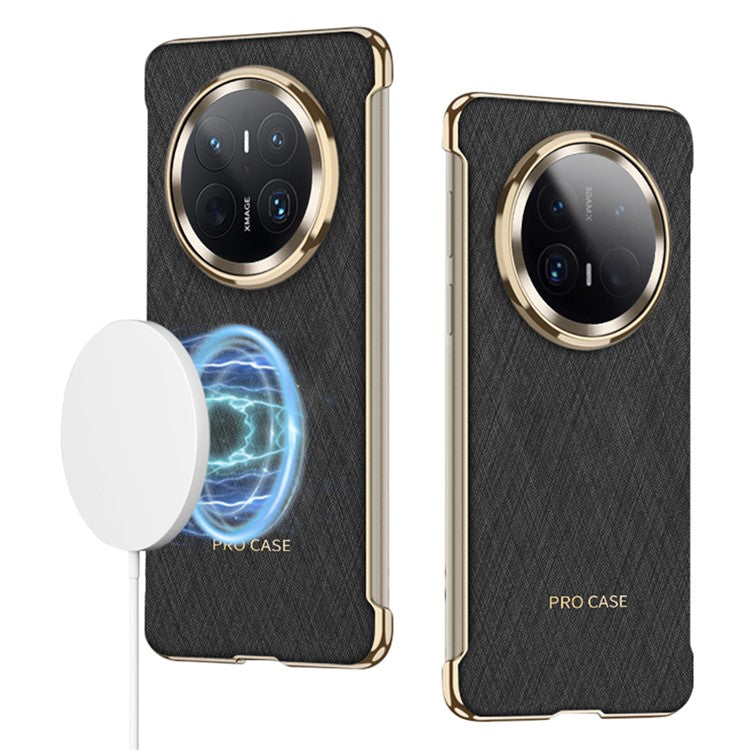 GKK For Huawei Mate 70 Pro / 70 Pro+ Case Compatible with MagSafe Electroplating Phone Cover - Black