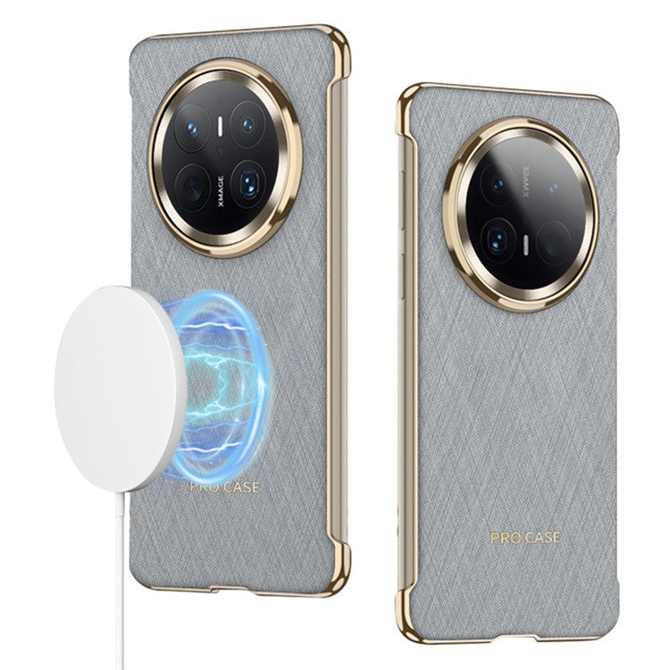 GKK For Huawei Mate 70 Pro / 70 Pro+ Case Compatible with MagSafe Electroplating Phone Cover - Grey