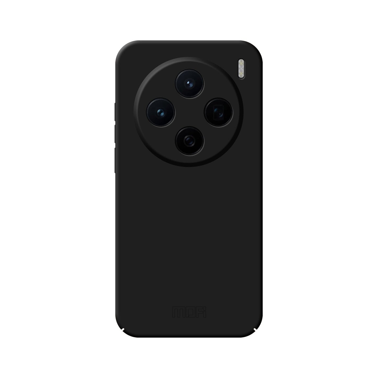 For vivo X200 5G MOFI JK Qin Series Skin-Touch Matte Phone Case Acrylic+TPU Shockproof Cover - Black