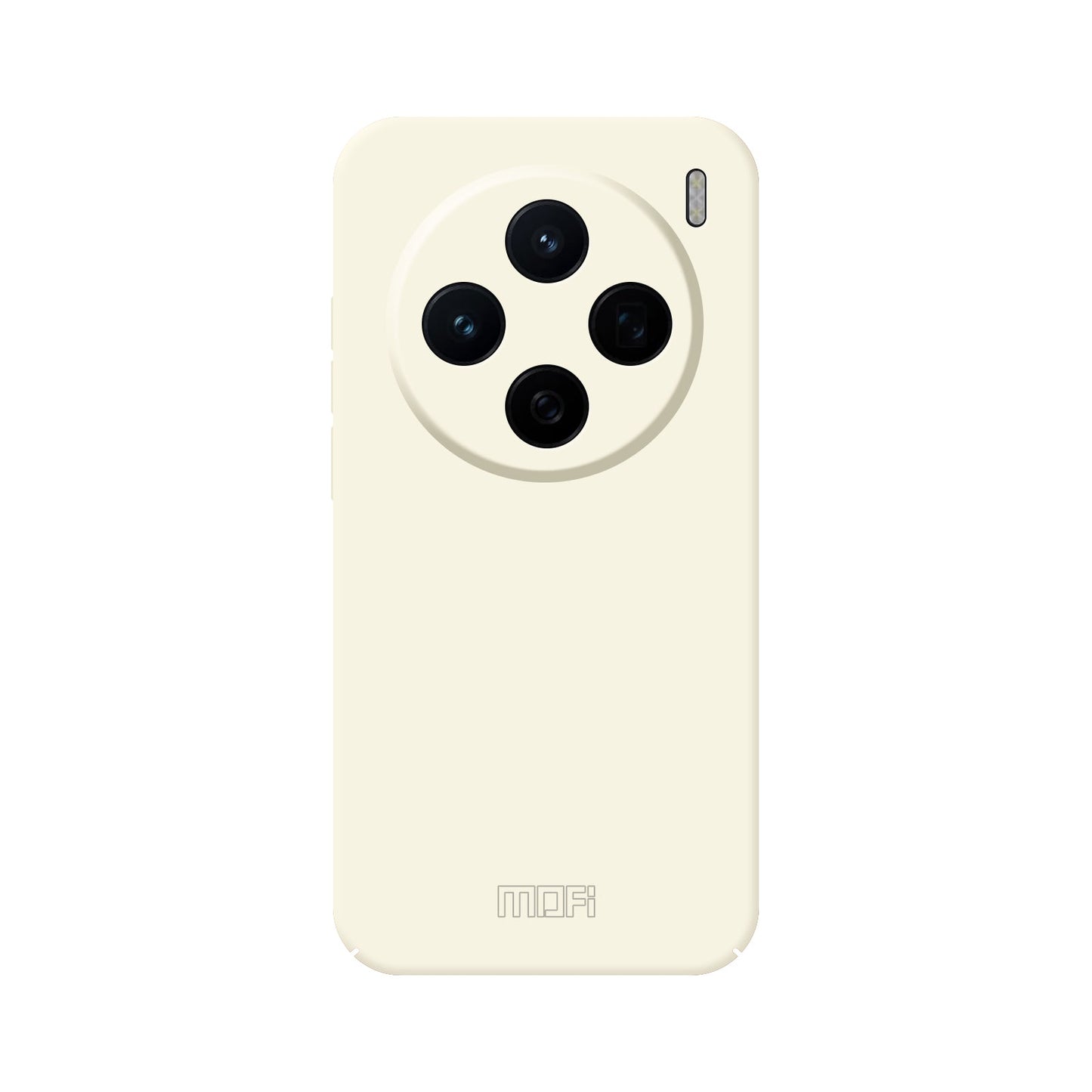 For vivo X200 5G MOFI JK Qin Series Skin-Touch Matte Phone Case Acrylic+TPU Shockproof Cover - Beige