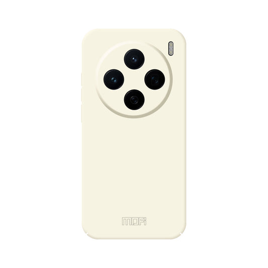 For vivo X200 5G MOFI JK Qin Series Skin-Touch Matte Phone Case Acrylic+TPU Shockproof Cover - Beige