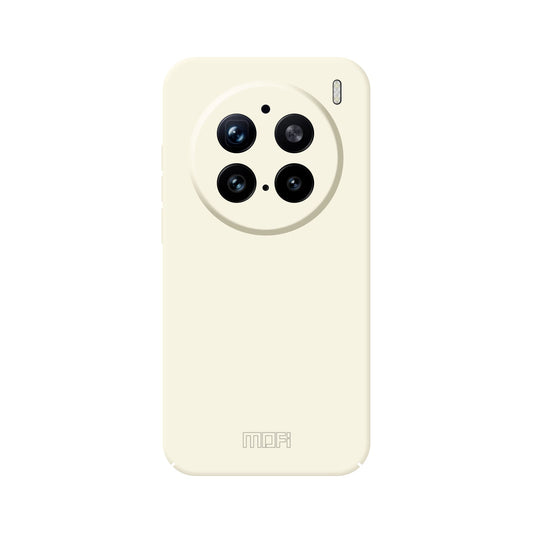 For vivo X200 Pro 5G MOFI JK Qin Series Skin-Touch Matte Phone Case Acrylic+TPU Shockproof Cover - Beige