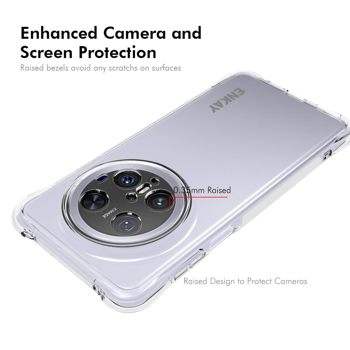 For Huawei Mate 70 Pro Clear Phone Case ENKAY HAT PRINCE Shockproof Anti-Slip TPU Cover - Transparent