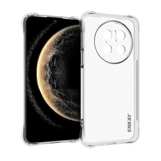 For Huawei Mate 70 Clear Phone Case ENKAY HAT PRINCE Shockproof Anti-Slip TPU Cover - Transparent