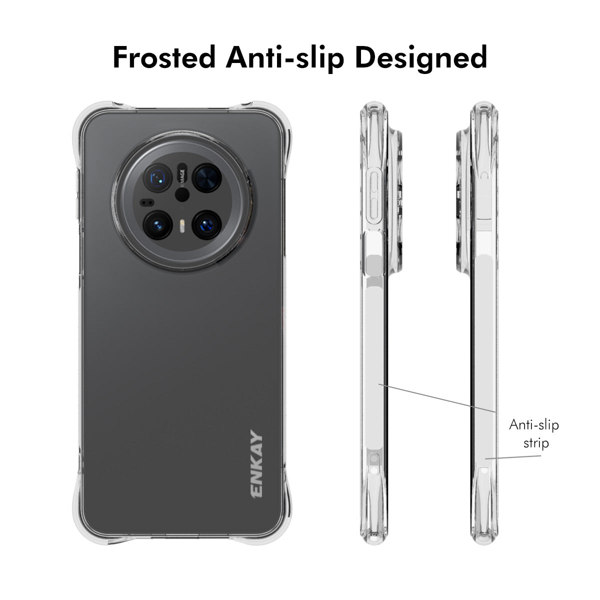 For Huawei Mate 70 Clear Phone Case ENKAY HAT PRINCE Shockproof Anti-Slip TPU Cover - Transparent