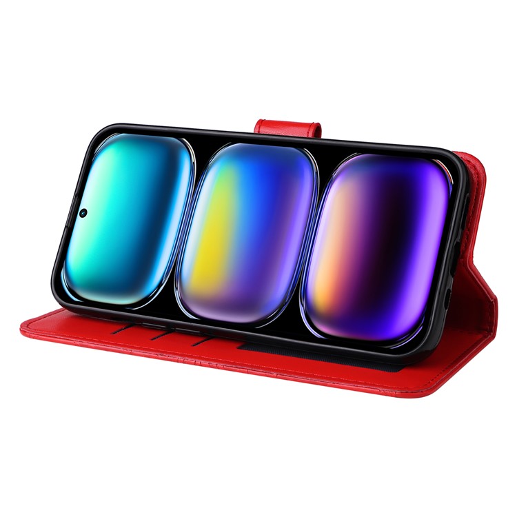 For Infinix Hot 50 Pro+ 4G Case Sunflower Imprint Leather Wallet Phone Cover - Red