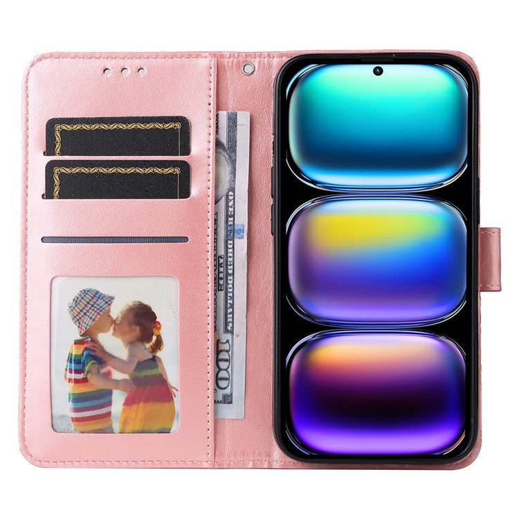 For Infinix Hot 50 Pro+ 4G Case Sunflower Imprint Leather Wallet Phone Cover - Pink