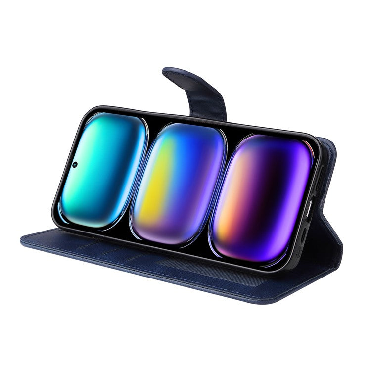 For Infinix Hot 50 Pro+ 4G Case Wallet PU Leather Folio Flip Phone Cover - Blue