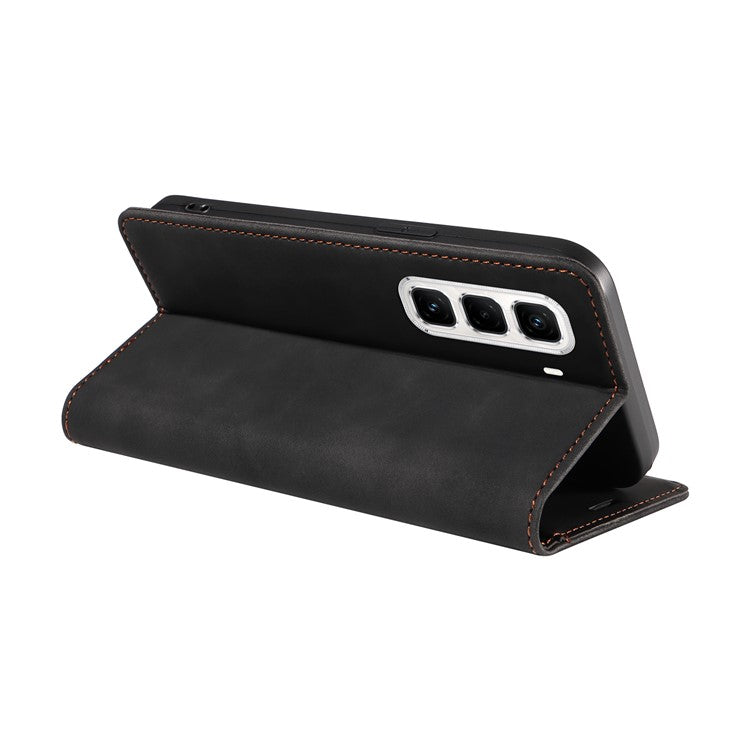 BETOPNICE 003 For Infinix Hot 50 Pro+ 4G Wallet Case Leather Phone Cover with Stand - Black