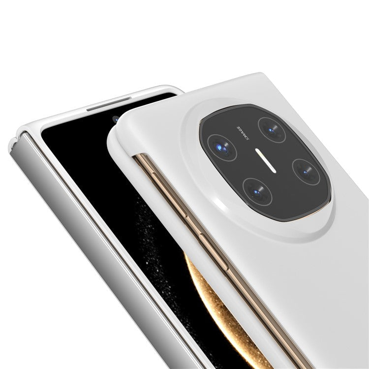 For Huawei Mate X6 Case Skin-Touch Texture Hard PC Folding Phone Cover - White