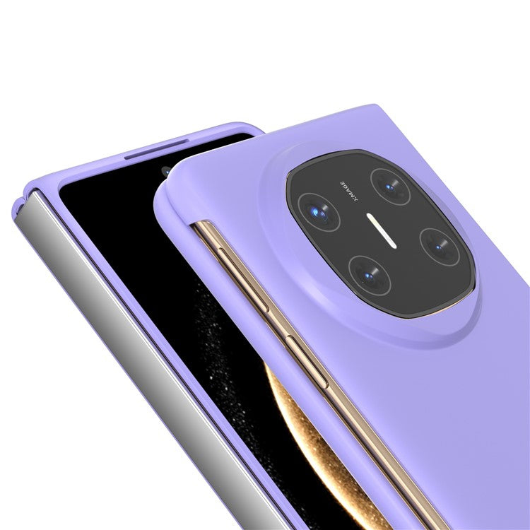 For Huawei Mate X6 Case Skin-Touch Texture Hard PC Folding Phone Cover - Purple