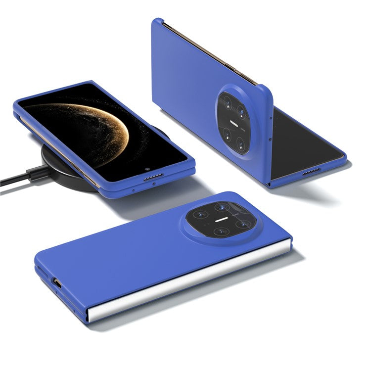 For Huawei Mate X6 Case Skin-Touch Texture Hard PC Folding Phone Cover - Dark Blue