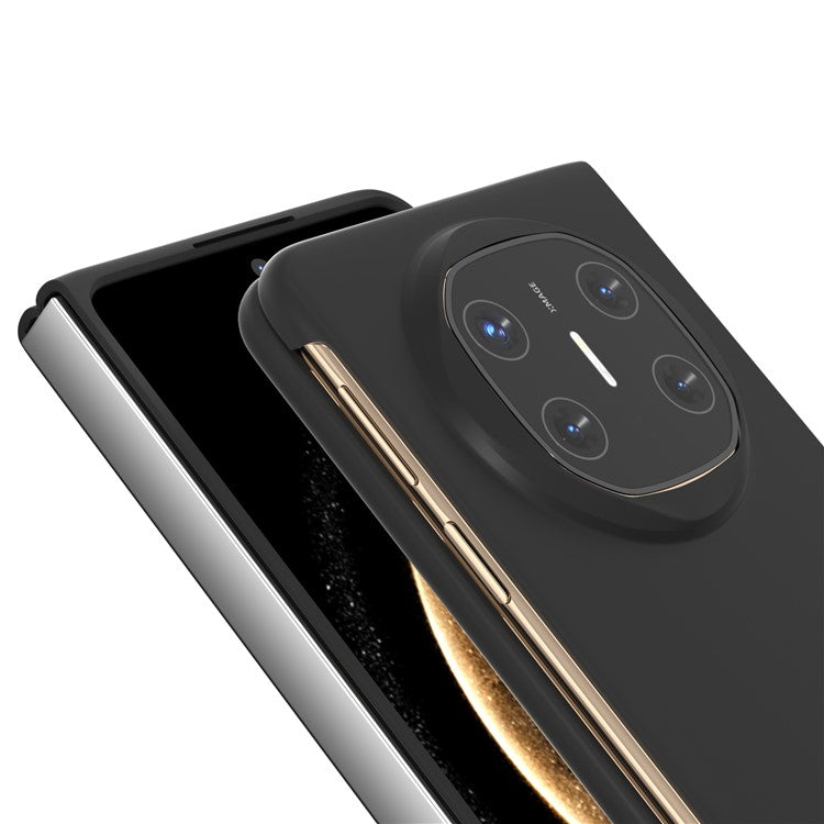 For Huawei Mate X6 Case Skin-Touch Texture Hard PC Folding Phone Cover - Black