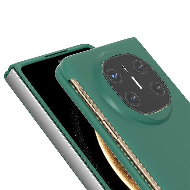 For Huawei Mate X6 Case Skin-Touch Texture Hard PC Folding Phone Cover - Dark Green