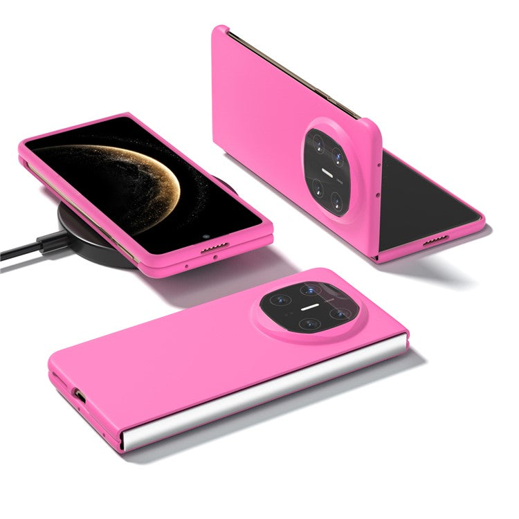 For Huawei Mate X6 Case Skin-Touch Texture Hard PC Folding Phone Cover - Rose