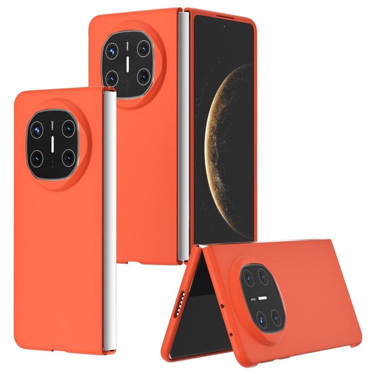 For Huawei Mate X6 Case Skin-Touch Texture Hard PC Folding Phone Cover - Orange