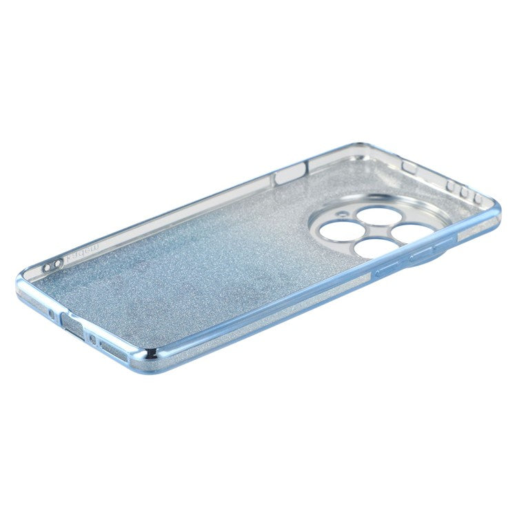 KADEM For OnePlus 13 Case Flower TPU Flexible Gradient Phone Cover - Blue