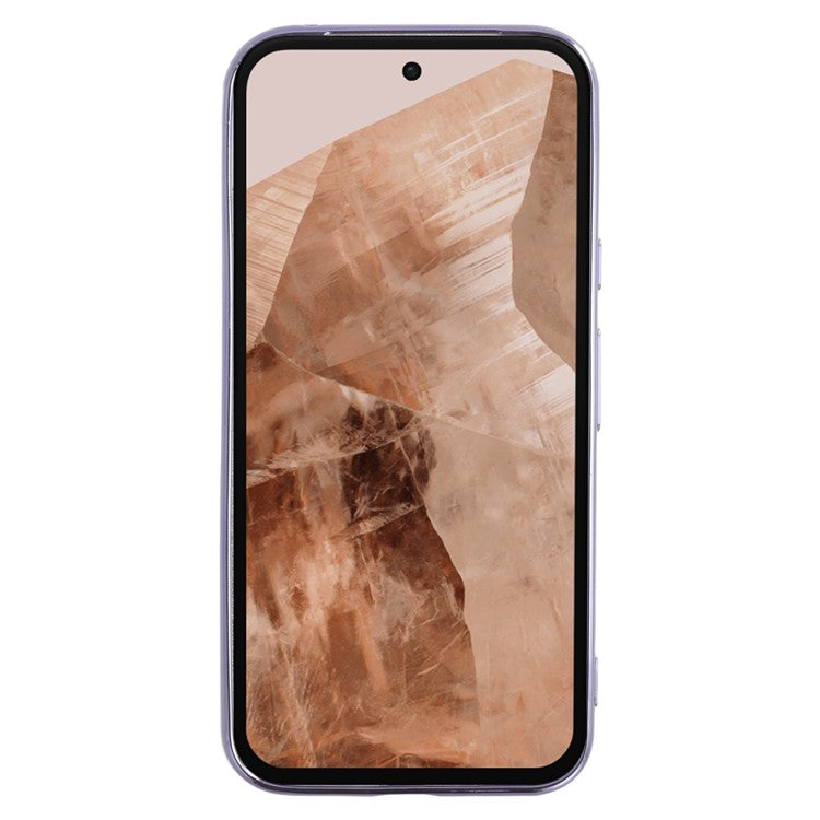 KADEM For Google Pixel 8a Case Flower TPU Flexible Gradient Phone Cover - Purple