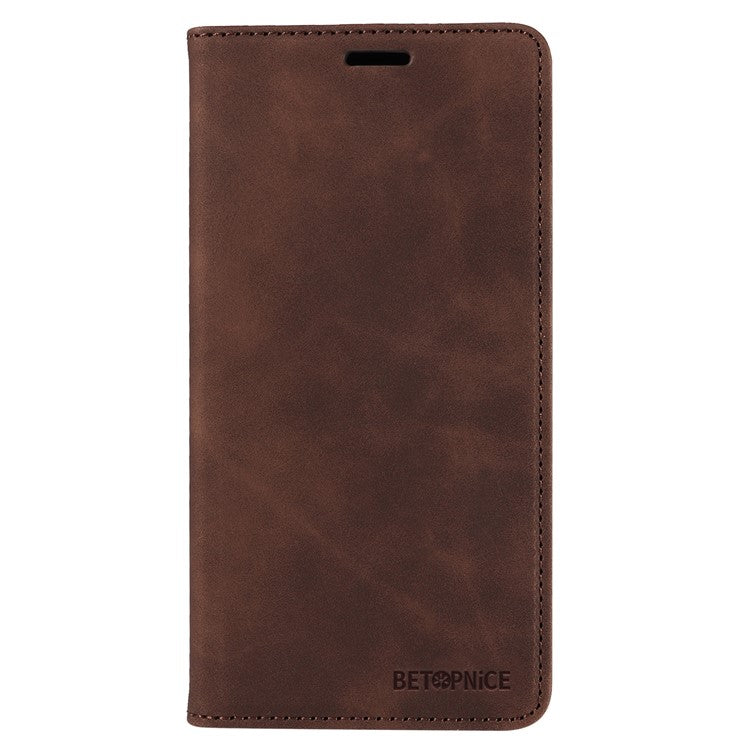 BETOPNICE 003 For Google Pixel 9a Wallet Case Leather Phone Cover with Stand - Brown