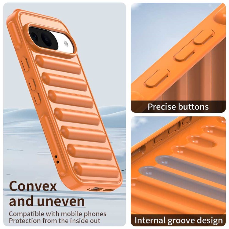For Google Pixel 9 / 9 Pro Case Protective TPU Phone Cover - Orange