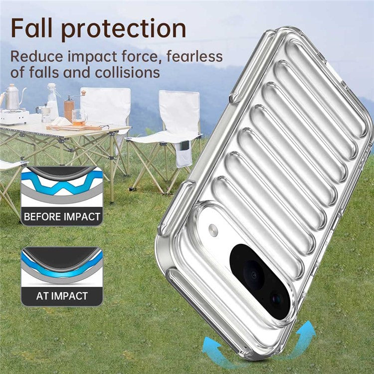 For Google Pixel 9 / 9 Pro Case Protective TPU Phone Cover - Transparent