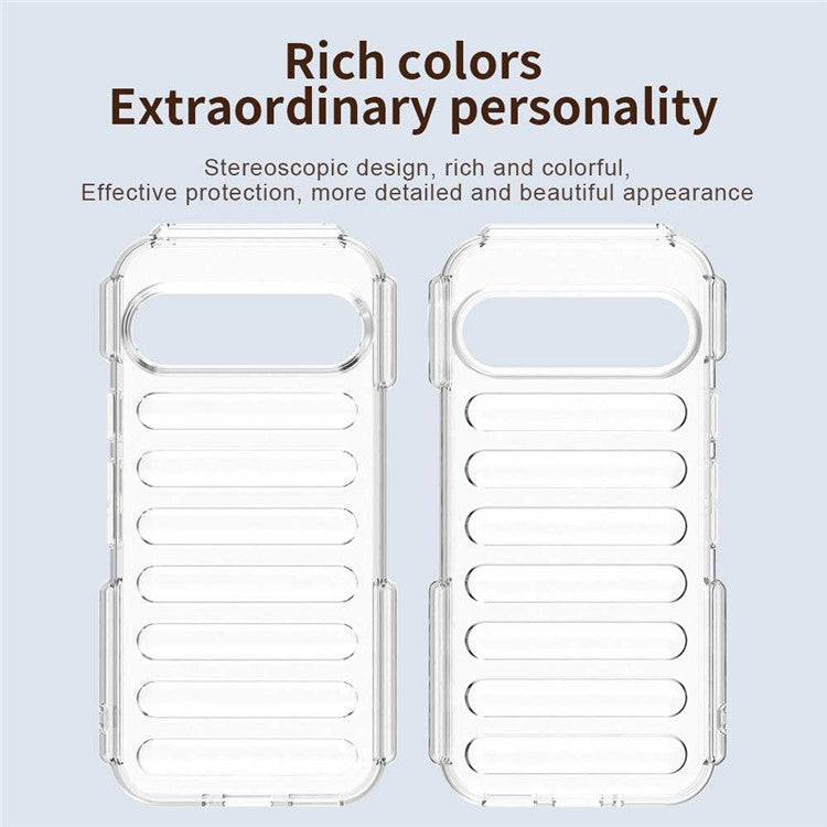 For Google Pixel 9 / 9 Pro Case Protective TPU Phone Cover - Transparent