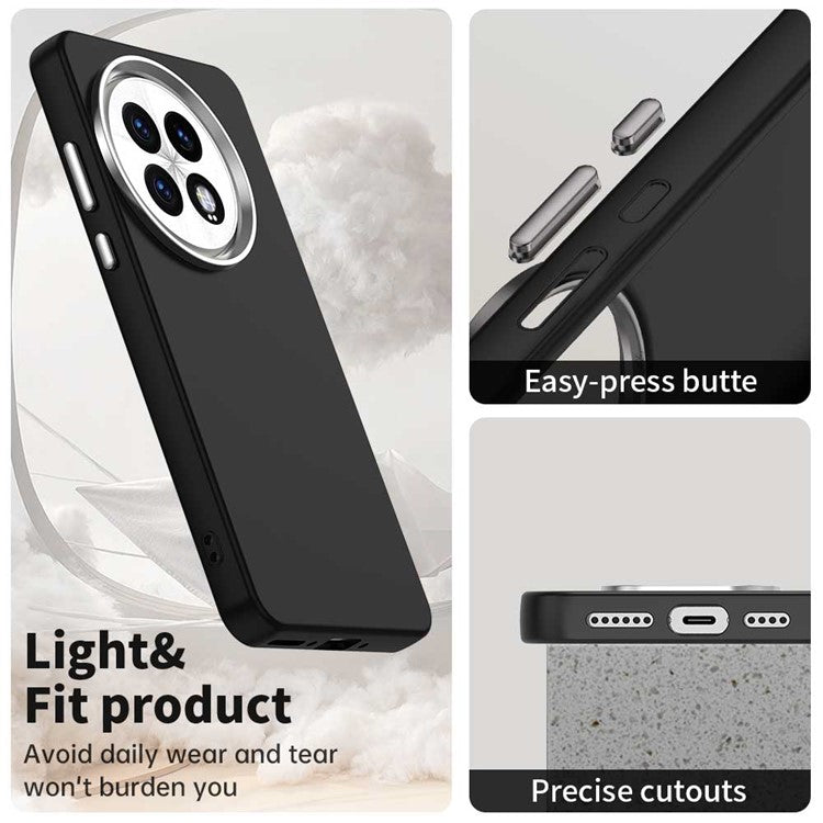 For OnePlus 13 Case TPU + TPE Anti Drop Protection Phone Cover - Black