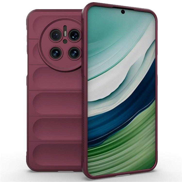 For Huawei Mate 70 Case Anti-Drop Soft TPU Rugged Phone Back Cover - Wine Red